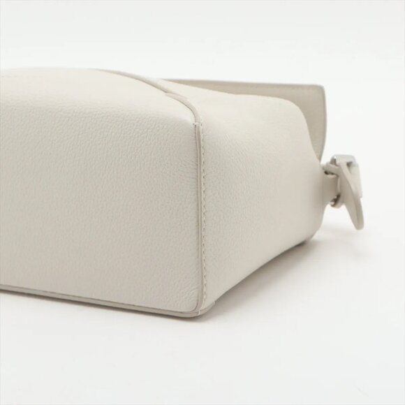 Loewe Puzzle Bag Small Leather 2 Way Handbag White - Picture 3 of 9